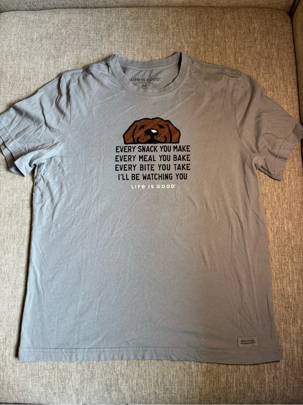 Life is Good Dog "Watching You" Graphic T-Shirt